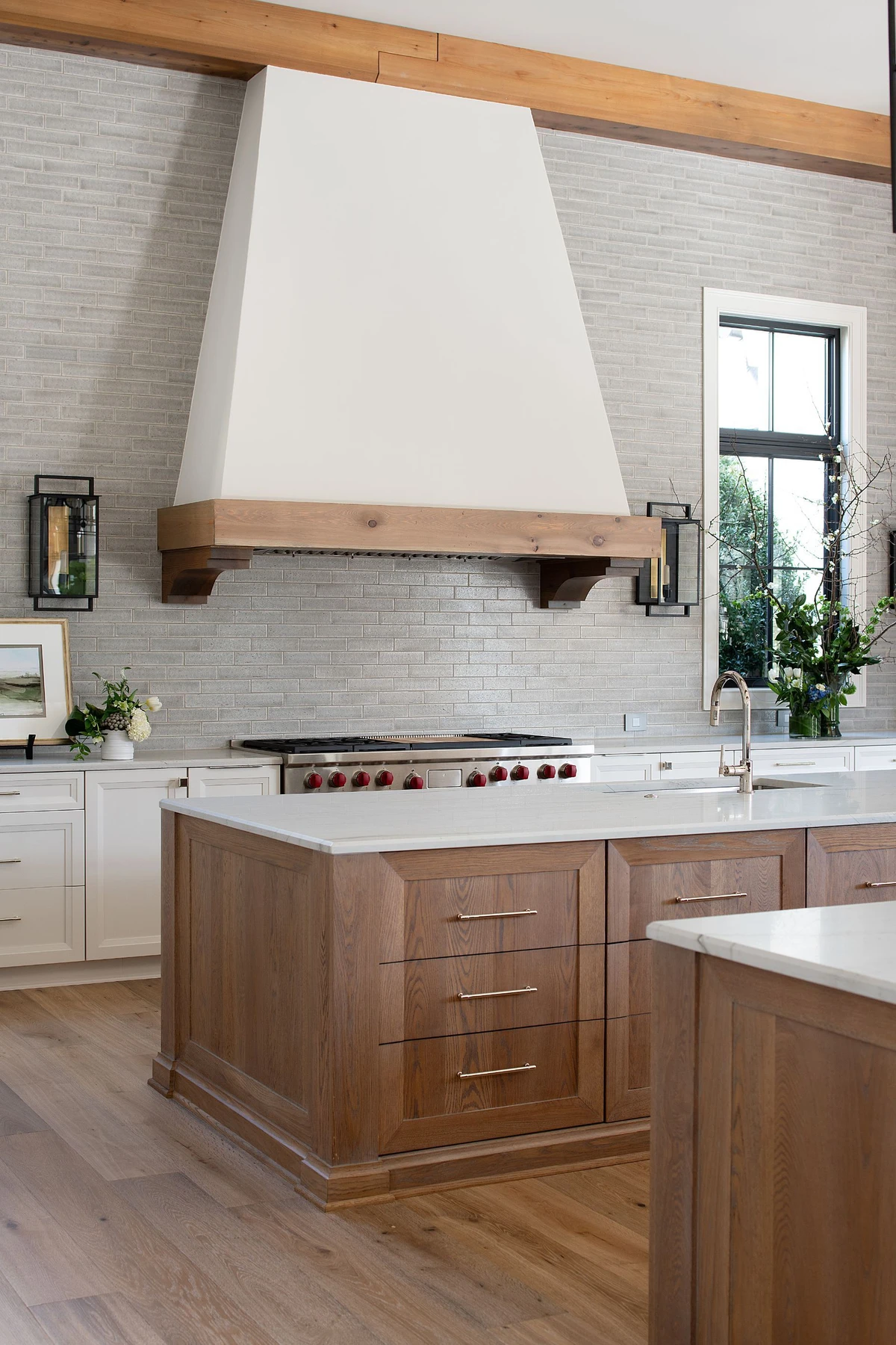 Coastal Club — living area with custom millwork