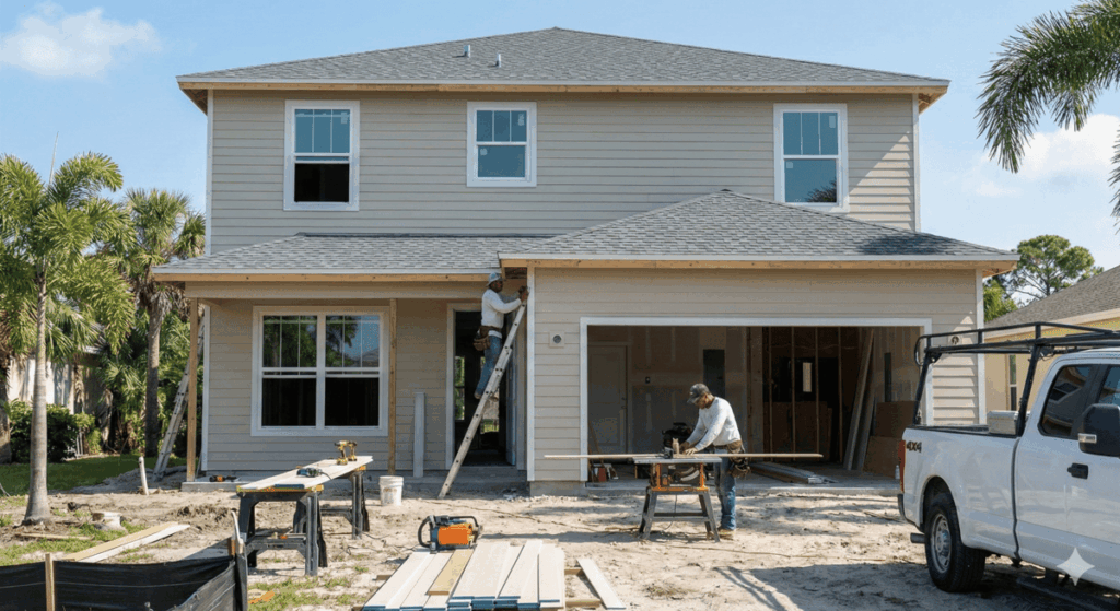 Builders in Port St. Lucie residential construction project