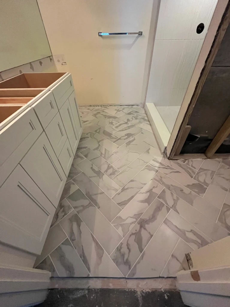 Kitchen floor installation contractors in South Florida — Nakamura Contractors handles subfloor preparation, tile, hardwood, and LVP installation for residential and commercial kitchens
